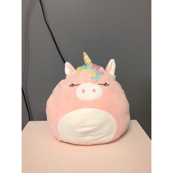 Squishmallow Pink Unicorn Ilene Kellytoy Official 12" Animal Plush - Picture 1 of 4